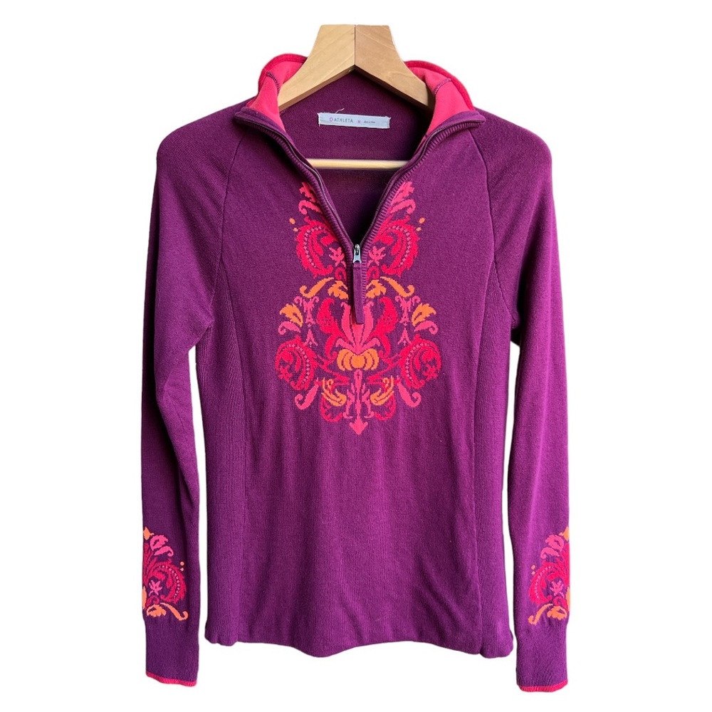 Purple and Pink Women's Sweater